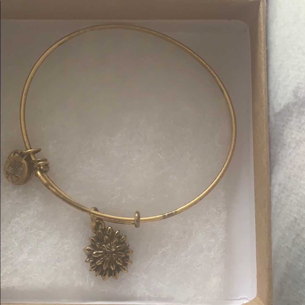 Alex and Ani flower bracelet